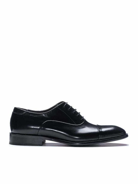 Perlamoda Men's Leather Casual Shoes Black
