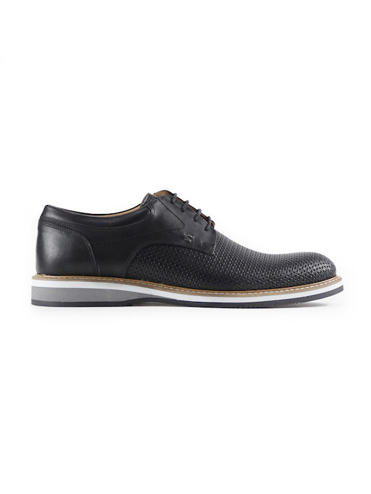 Vice Footwear Men's Leather Casual Shoes Black