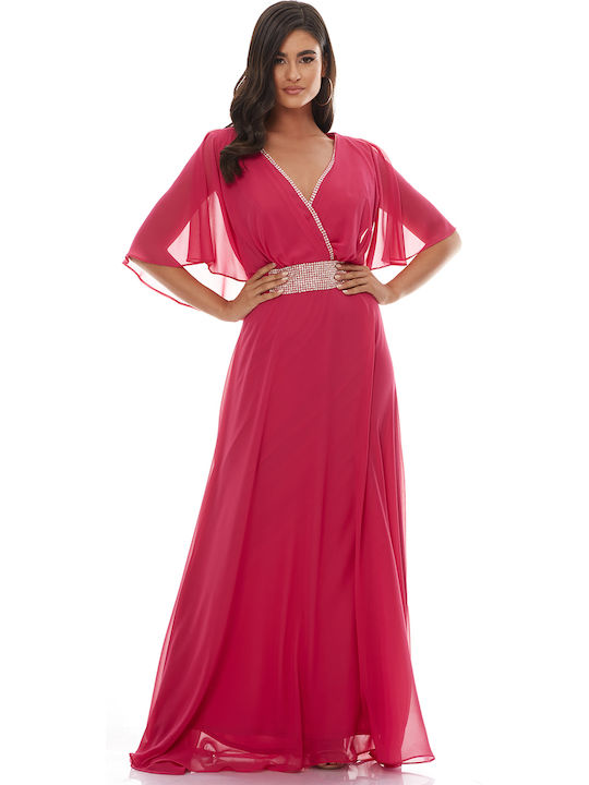 RichgirlBoudoir Maxi Rochie pentru Nuntă / Botez Fuchsia