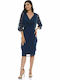 Midi Dress for Wedding / Baptism Blue