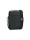 Lacoste Shoulder / Crossbody Bag with Zipper Black
