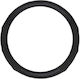 Autoline Car Steering Wheel Cover 13795 with Diameter 38cm Leather Black with Black Stitching 9990000006496