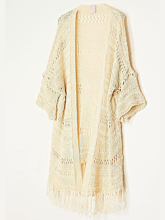 Cuca Women's Kimono Beige