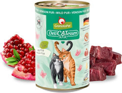 Granata Pet Foods Delicatessen Wet Cat Food in Cans with Deer Grain Free 400gr Granata Pet Foods Delicatessen Wet Cat Food in Cans with Deer Grain Free 400gr
