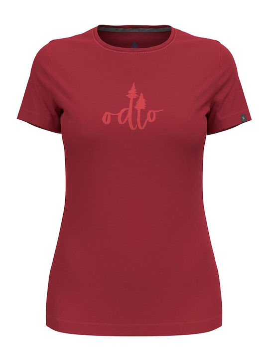 Odlo Kumano Trees Γυναικείο T-shirt Πεζοπορίας ...