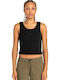 'YARNHILL' Women's Summer Crop Top Sleeveless Black