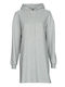 Pieces Mini Dress with Hood Gray