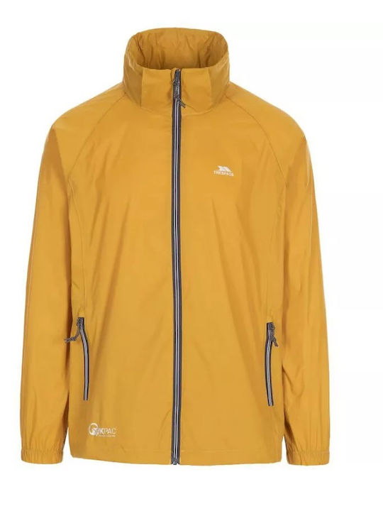 Qikpac Unisex Χειμωνιάτικο Μπουφάν Αδιάβροχο και Αντιανεμικό Κίτρινο
