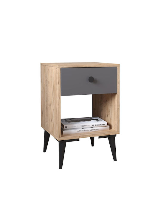 Amari Wooden Bedside Table 43x43x67.5cm