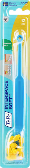 TePe Interspace Manual Toothbrush Soft Light Blue / Yellow 12pcs