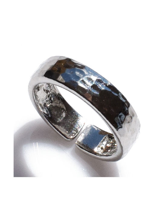 Bizoutaki Women's Silver Spinner Ring