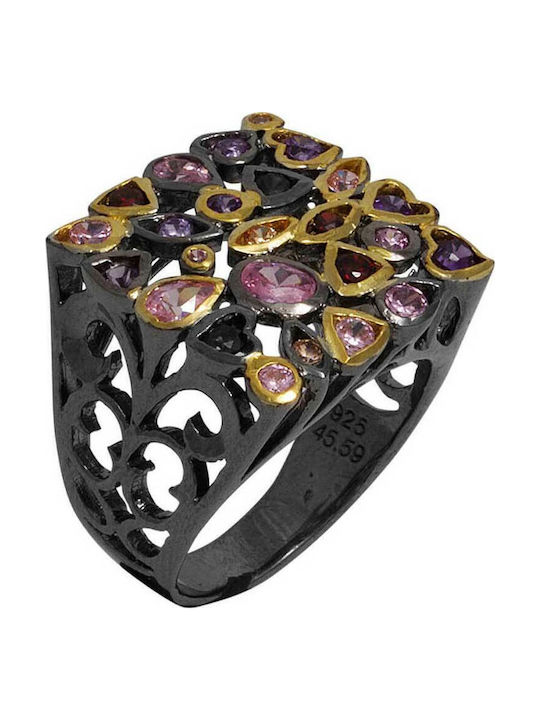 Bizoutaki Damen Silber Vergoldetes Ring