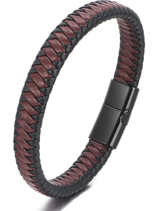 Legend Accessories Men's Leather Bracelet 21cm ...