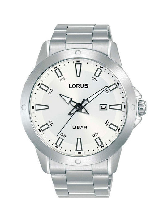 Lorus Sports Watch Battery with Silver Metal Bracelet