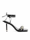 Leder Sandalen Schwarz