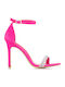 Sandalen mit Strass Fuchsie