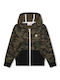 Timberland Boys Hooded Sweatshirt with Zipper Khaki