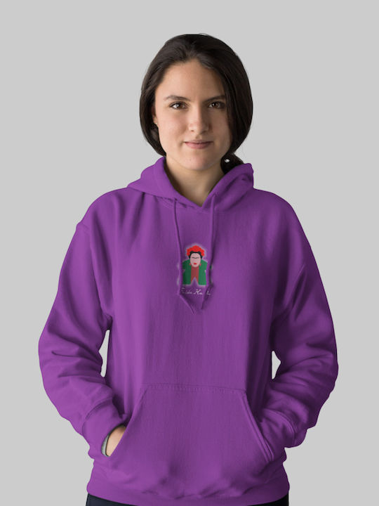 TKT Kapuzenpulli Frida Kahlo Lila