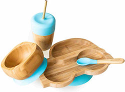 Eco Rascals Feeding Set made of Wood Brown 4pcs