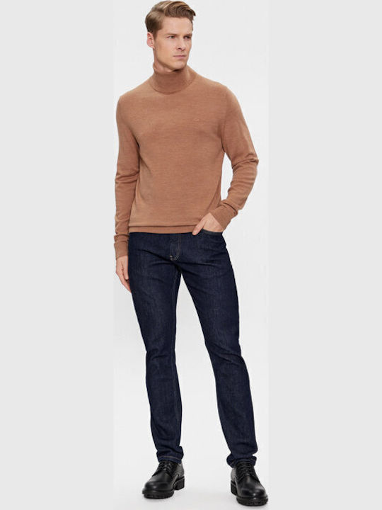 Calvin Klein Πουλόβερ Μακρυμάνικο Καφέ