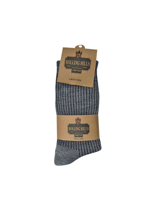 4teen-4ty Herren Einfarbige Socken Gray 12Pack
