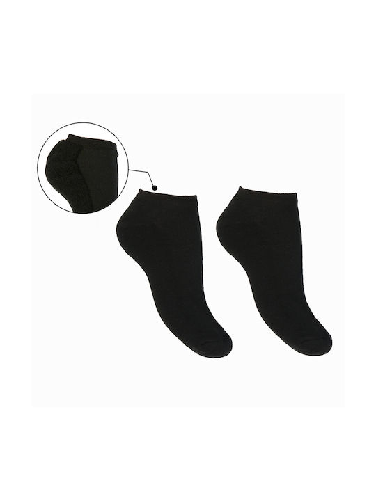 Kal-tsa Damen Einfarbige Socken Schwarz 2Pack