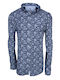 Castelli Men's Shirt Long Sleeve Blue