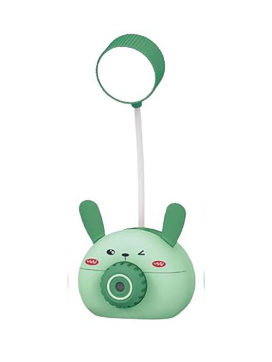 Etoile Kinder Nachttischlampe Grün 9x7x28εκ.