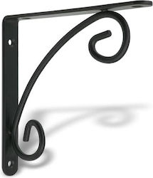 FS Metallic Corner Shelf Black 20x20mm 15X14.5-20X20