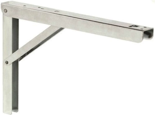 Amig Foldable Heavy-Duty Metallic Corner Shelf Silver 300x300mm 124-423#300#30