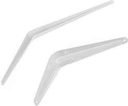 Martin Metallic Corner Shelf White 200x250mm 3103001310001