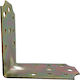 Zogometal Metallic Corner Shelf Silver 130x130mm 0733