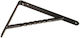 Amig Eckregal Metallisch in Schwarz Farbe 150x125mm 1Stück 61563