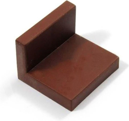 Metal-con Plastic Corner Shelf Brown 40x50mm 01-1013