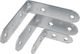 Metal-con Γωνία Ραφιού Γαλβανιζέ σε Ασημί Χρώμα 30x30mm 01-1001