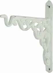 Country Casa Metallic Corner Shelf White 20x180mm XA096