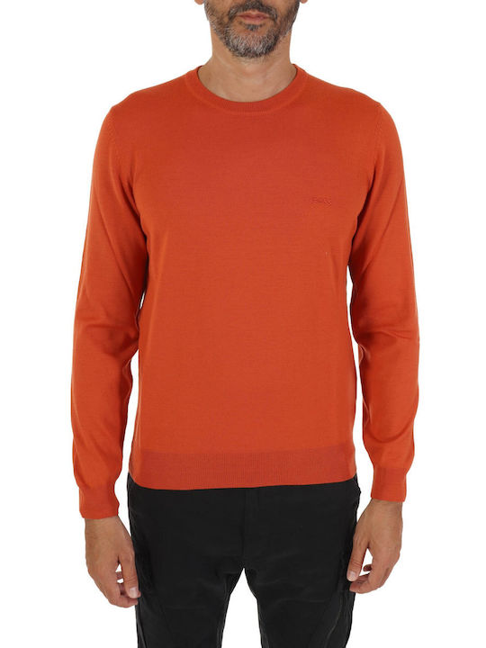 Hugo Boss Men's Long Sleeve Sweater Orange