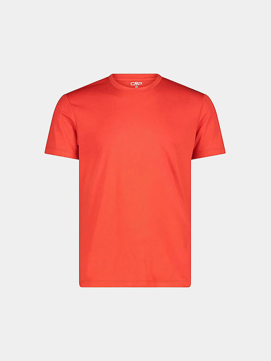 CMP Herren Sport T-Shirt Kurzarm Rot