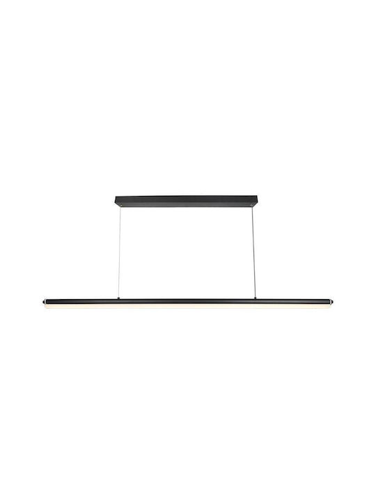 Klikareto Straight Pendant Lamp with Built-in LED Black