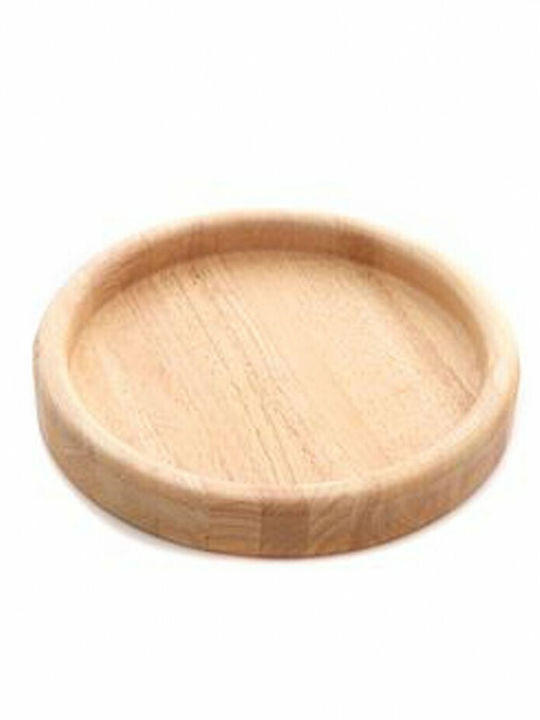 Fruit Bowl Wooden Brown 42x42x6cm