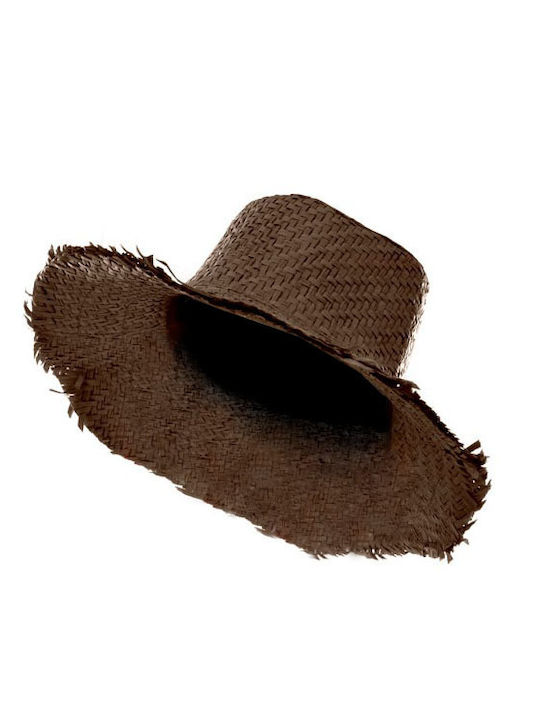 Golden Hill Wicker Women's Hat Brown