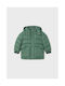 Mayoral Boys Quilted Coat Green with Lining & Ηood