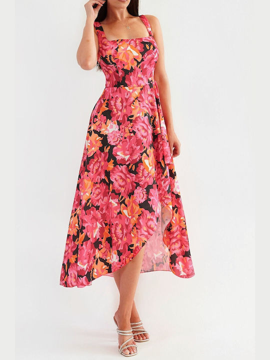 DOT Лятно All Day Midi Dress Fuchsia Floral