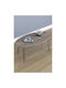 Ovale Zentral Kaffeetisch Seye Holz Cordoba M90xB45xH40cm
