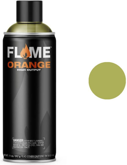 Flame Paint Spray Paint Acrylic High Temperature with Matt Effect Green 400ml