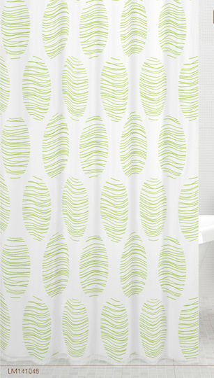 Cyclops Leaves Fabric Shower Curtain 180x200cm Green