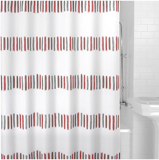 Spirella Array Duschvorhang Stoff 180x180cm Mehrfarbig