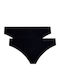 Βαμβακερά Γυναικεία Slip 2Pack Μαύρα