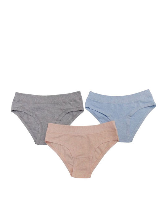 GD018 Women's Slip 3Pack Gray