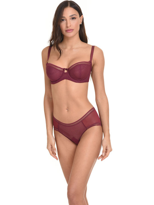 Femeie Boxer Burgundy